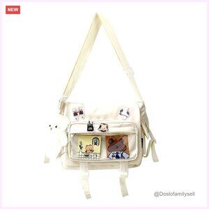 Kawaii Crossbody Ita Bag with Display Window and Accessories